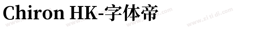 Chiron HK字体转换